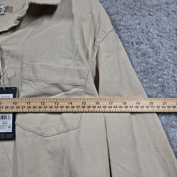 Alpine Design Cord Shirt Womens LARGE Button Up Morning Haze 00148 - Picture 5 of 6